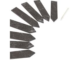 Schieferkärtchen zur Beschriftung von Pflanzen mit Kreide