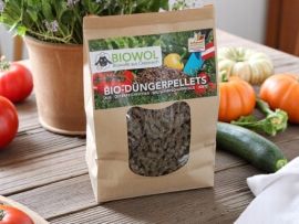 Bio-Schafwolldünger pelletiert