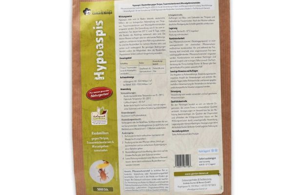 Raubmilben Hypoaspis Produktverpackung