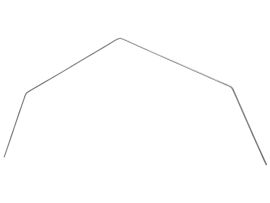 Tunnel-Bogen komplett auf weißem Hintergrund