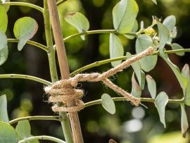 Bindedraht mit Jute-Mantel