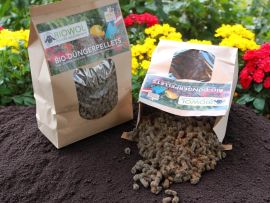 Schafwollpellets im Papiersackerl