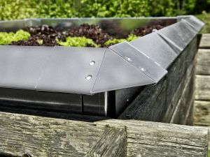 Schneckenzaun aus Metall, 1,15 m